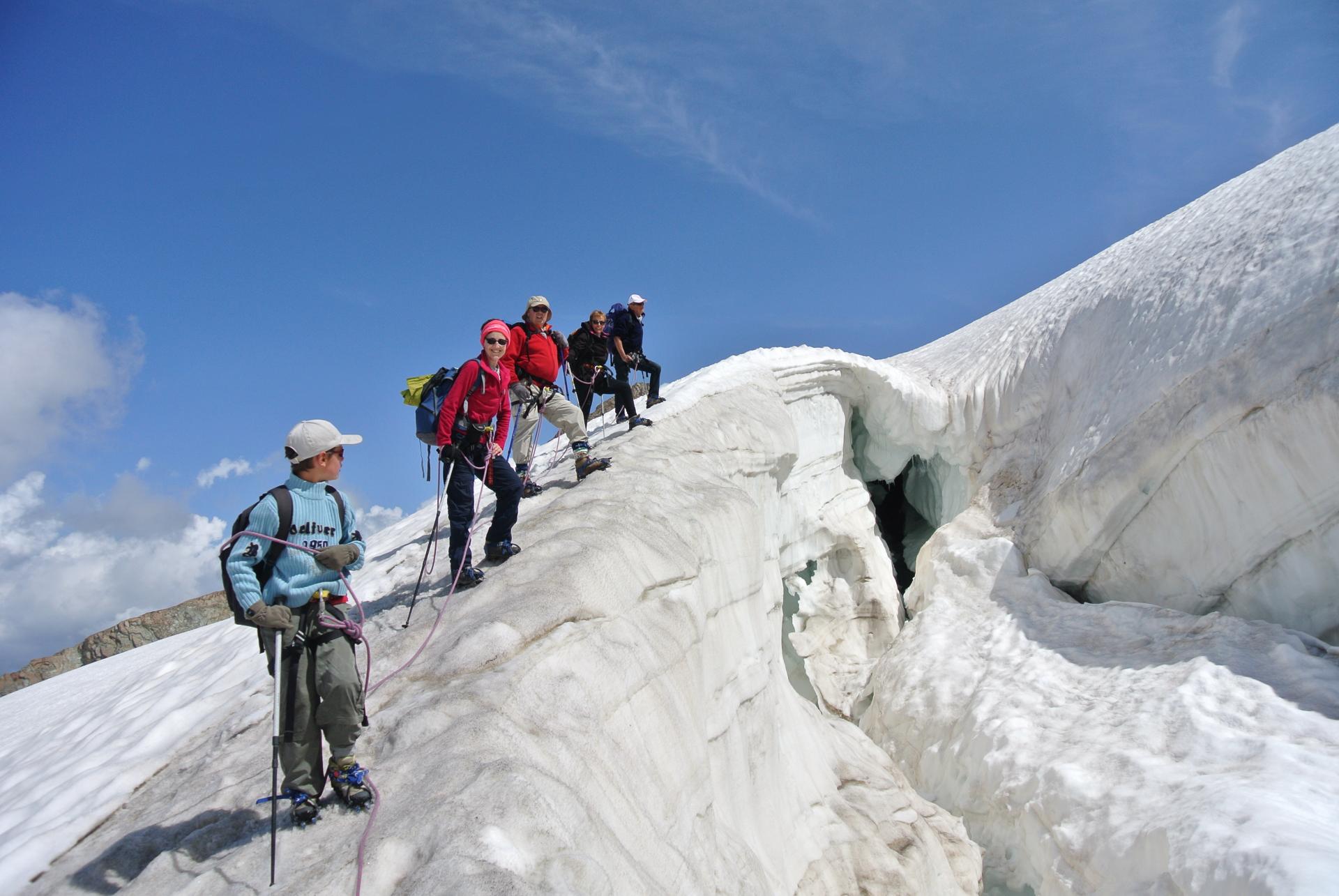 Découverte des crevasses